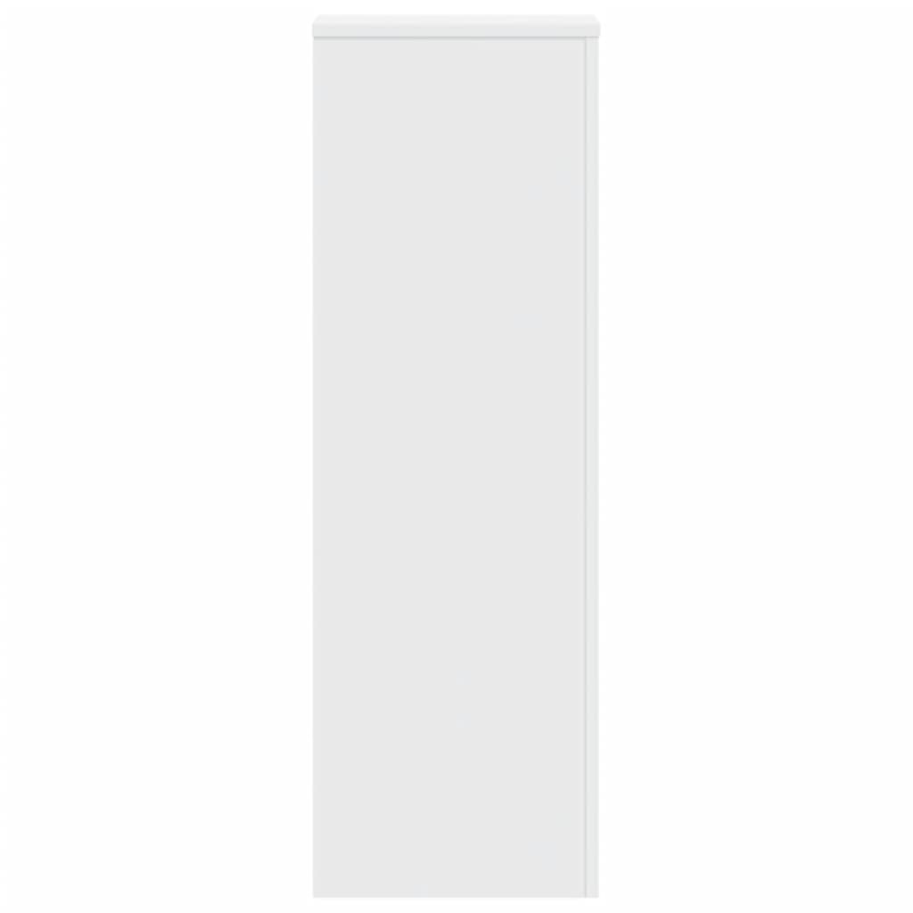 Supporti per Piante 2 pz Bianchi 33x33x100 cm Legno Multistrato