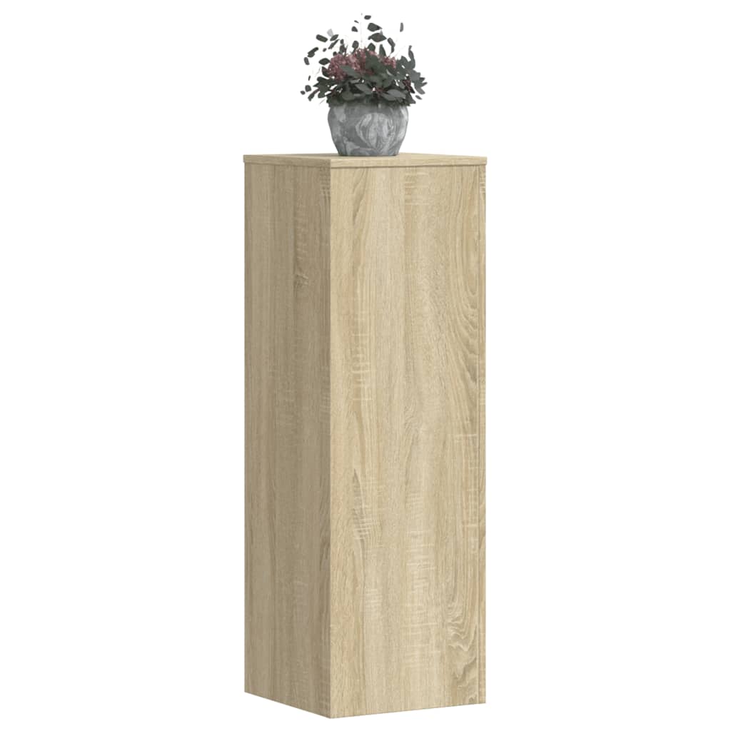 Supporti per Piante 2 pz Rovere Sonoma 33x33x100 cm Multistrato