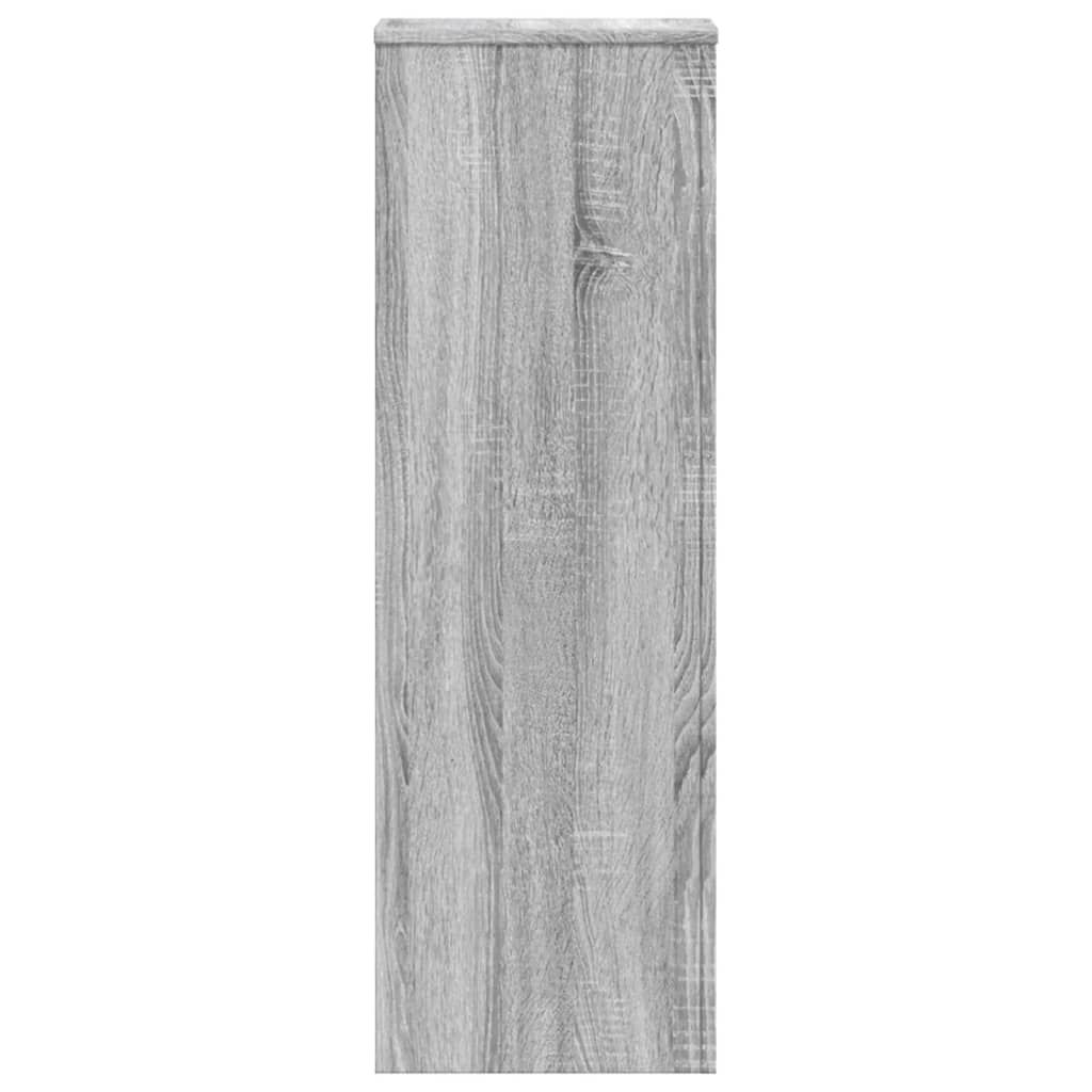 Supporti per Piante 2 pz Grigio Sonoma 33x33x100 cm Multistrato