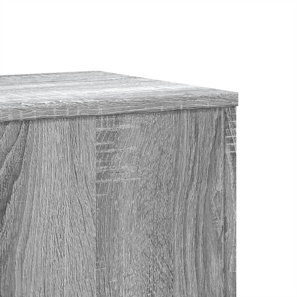 Supporti per Piante 2 pz Grigio Sonoma 33x33x100 cm Multistrato