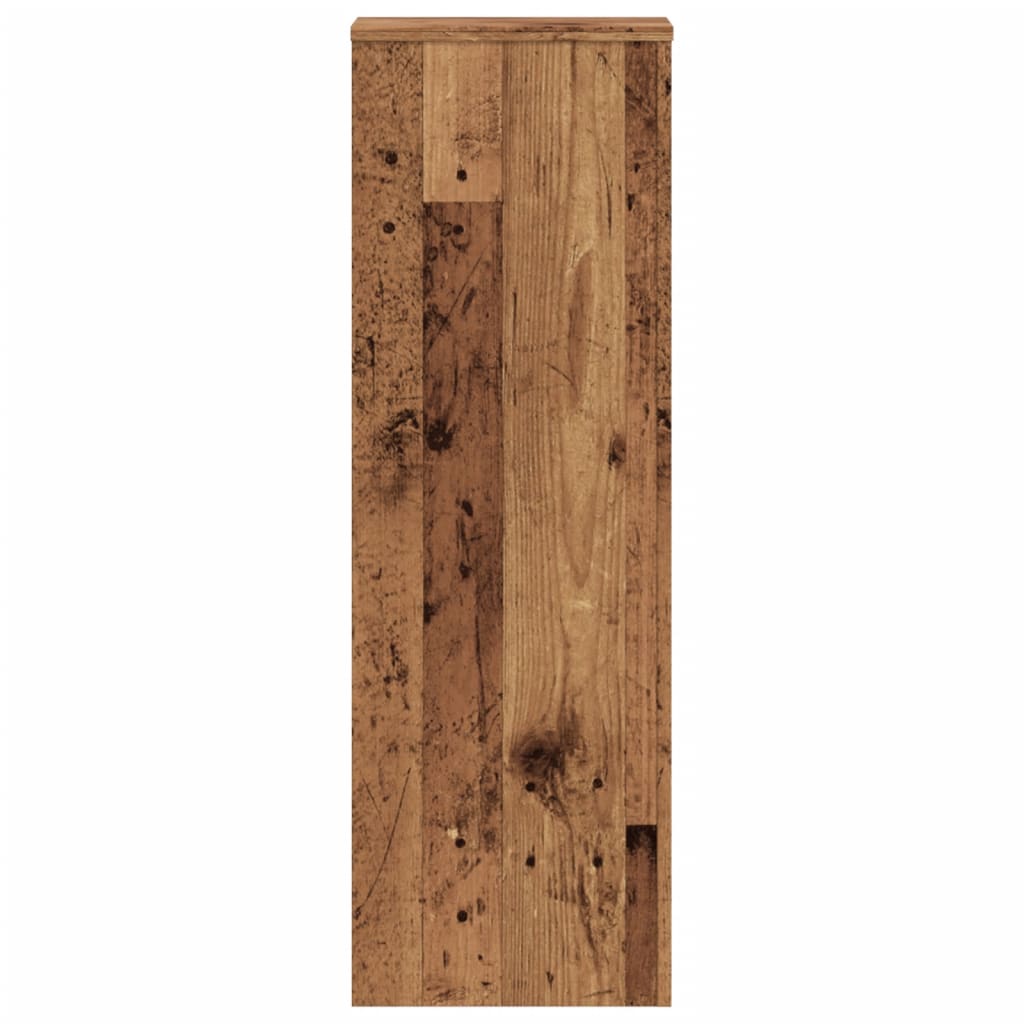 Supporti per Piante 2 pz Legno Vecchio 33x33x100 cm Multistrato