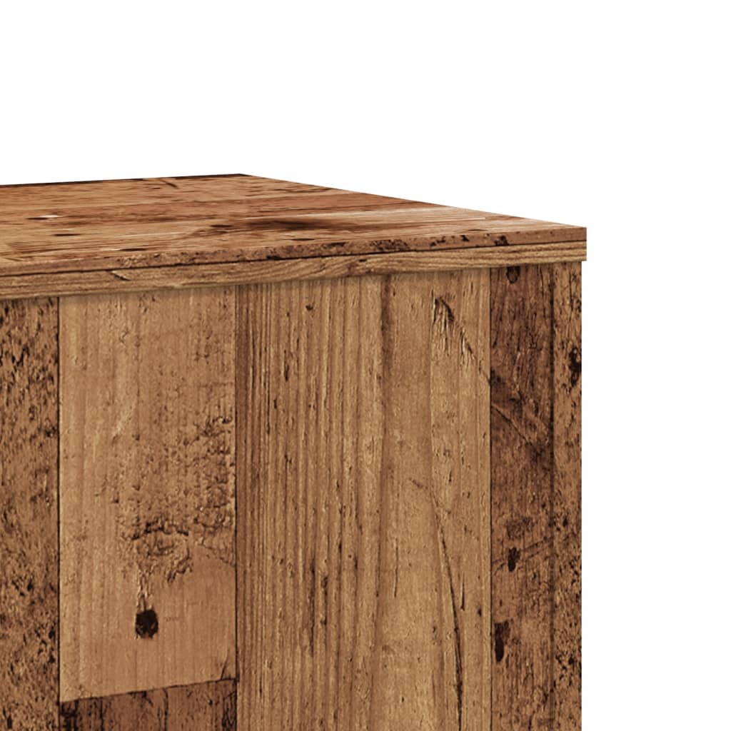 Supporti per Piante 2 pz Legno Vecchio 33x33x100 cm Multistrato
