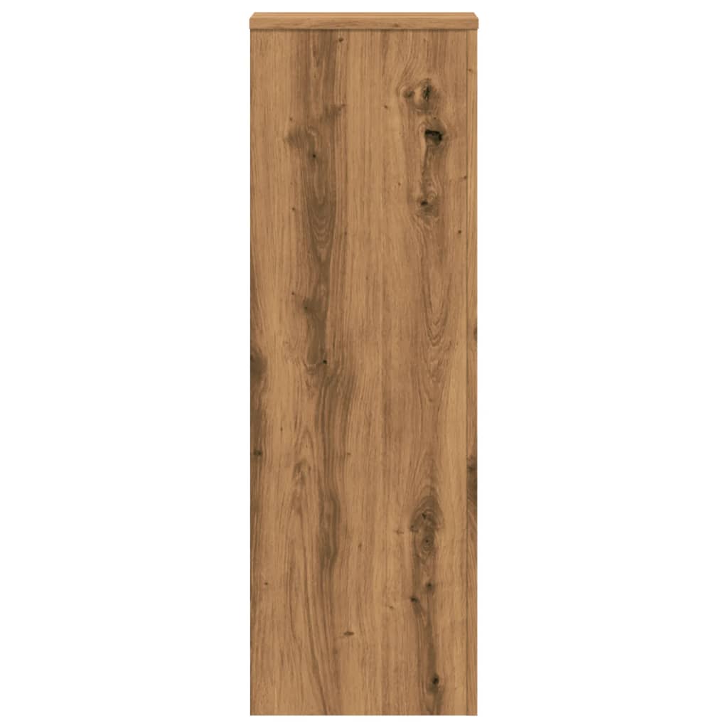 Supporti Piante 2 pz Rovere Artigianale 33x33x100cm Multistrato
