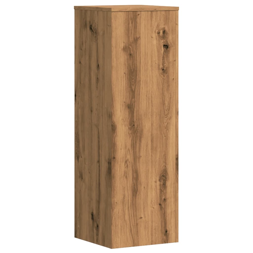 Supporti Piante 2 pz Rovere Artigianale 33x33x100cm Multistrato