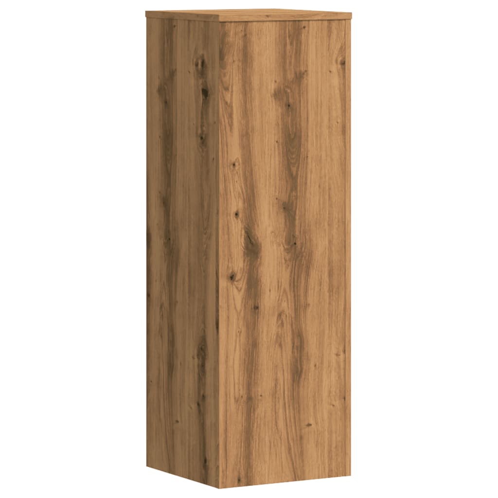 Supporti Piante 2 pz Rovere Artigianale 33x33x100cm Multistrato