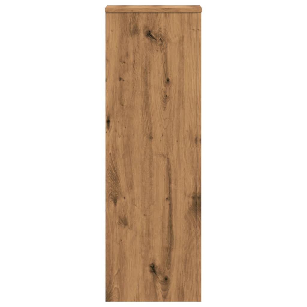 Supporti Piante 2 pz Rovere Artigianale 33x33x100cm Multistrato