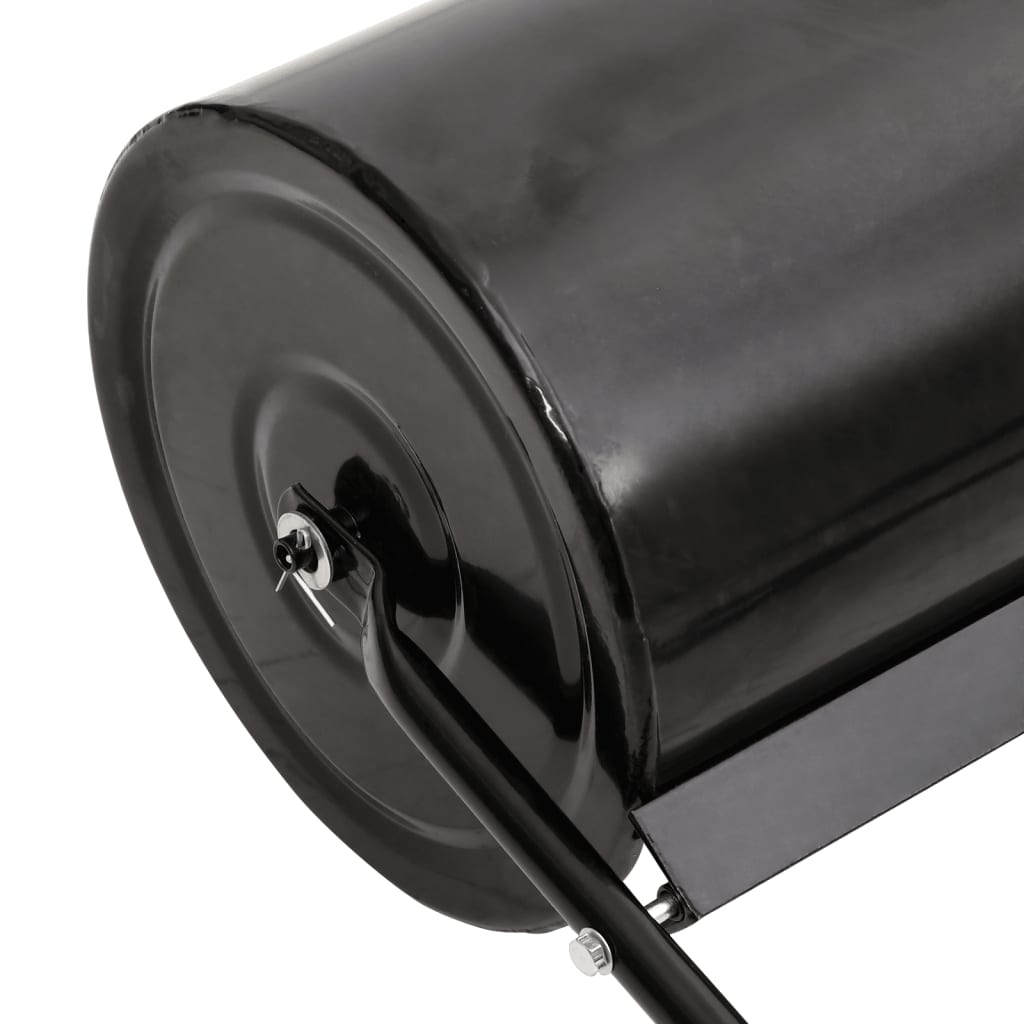 Rullo da Giardino trainabile con Aeratore a Morsetti Nero 63 L in Ferro
