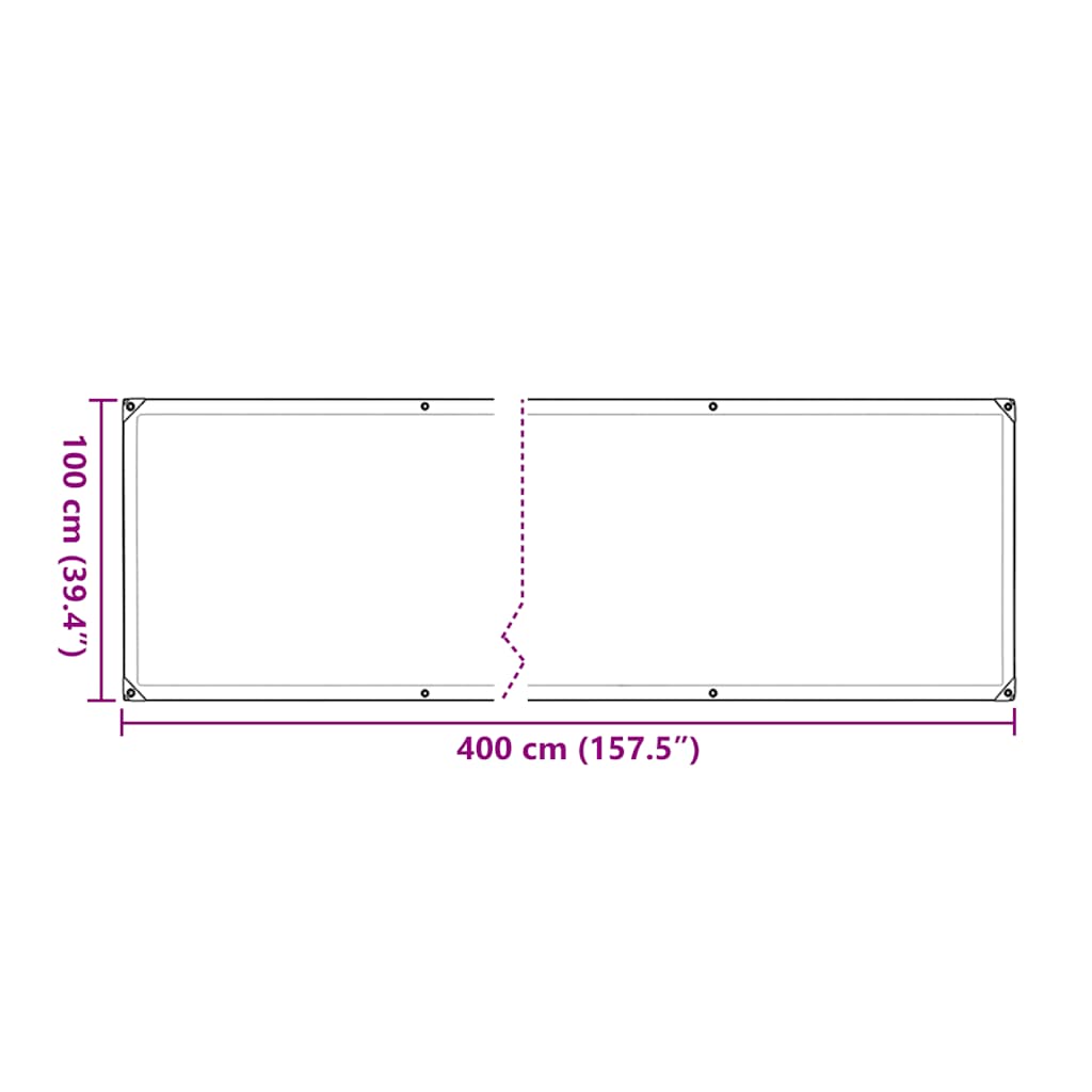 Copertura per Piante con Occhielli 1x4 m in Polietilene