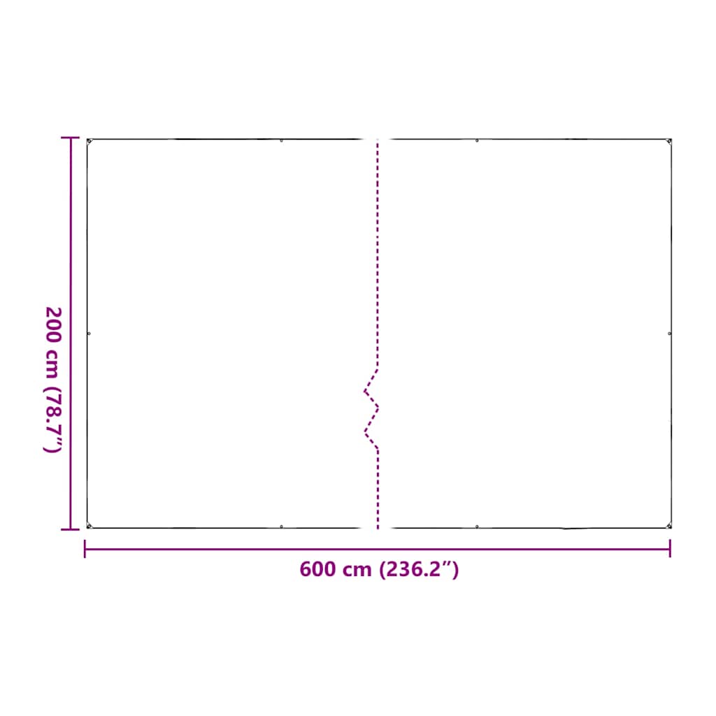 Copertura per Piante con Occhielli 2x6 m in Polietilene