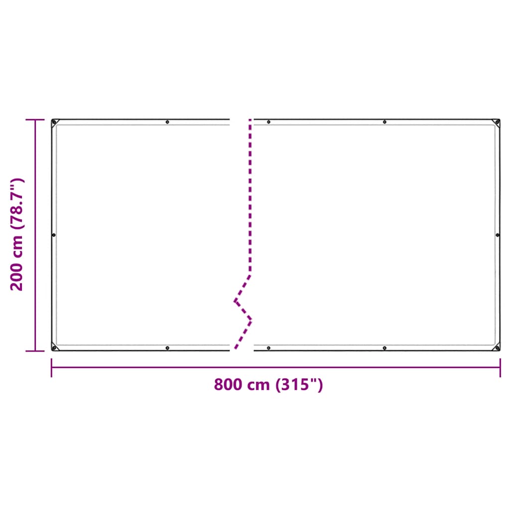 Copertura per Piante con Occhielli 2x5 m in Polietilene