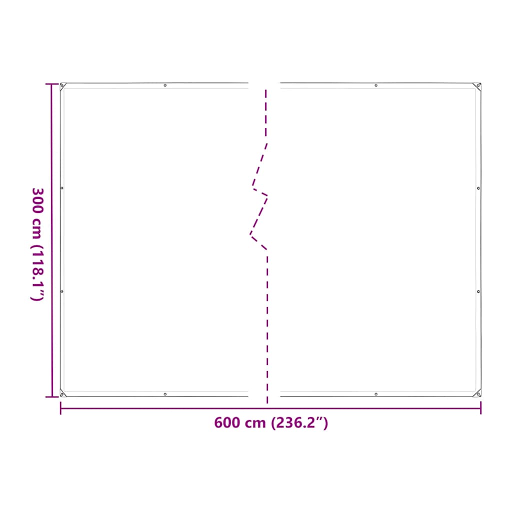 Copertura per Piante con Occhielli 3x6 m in Polietilene