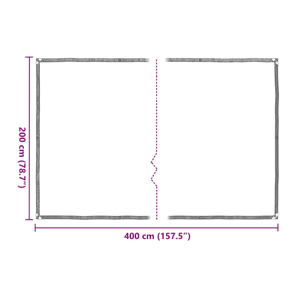 Copertura per Piante con Occhielli 2x4 m in Polietilene
