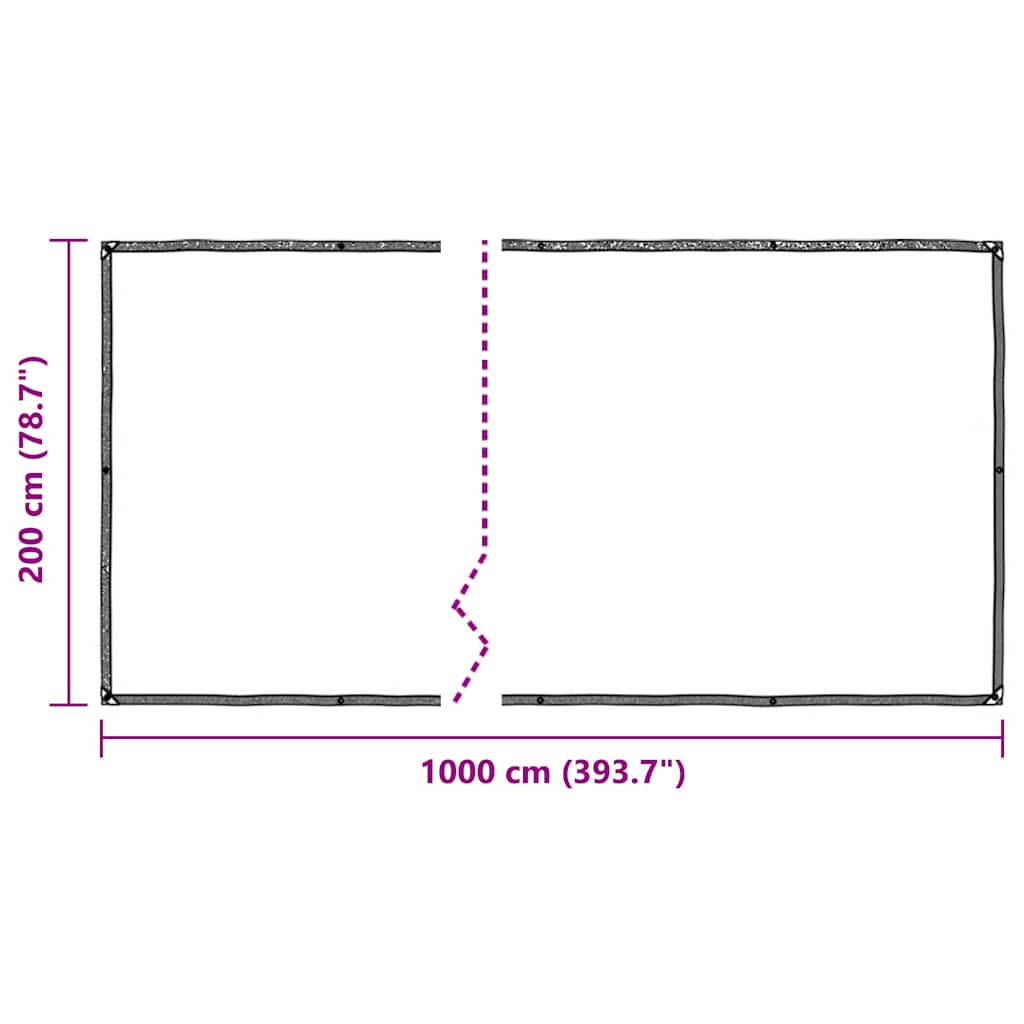 Copertura per Piante con Occhielli 2x10 m in Polietilene