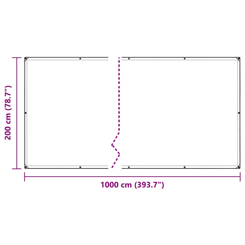 Copertura per Piante con Occhielli 2x10 m in PVC