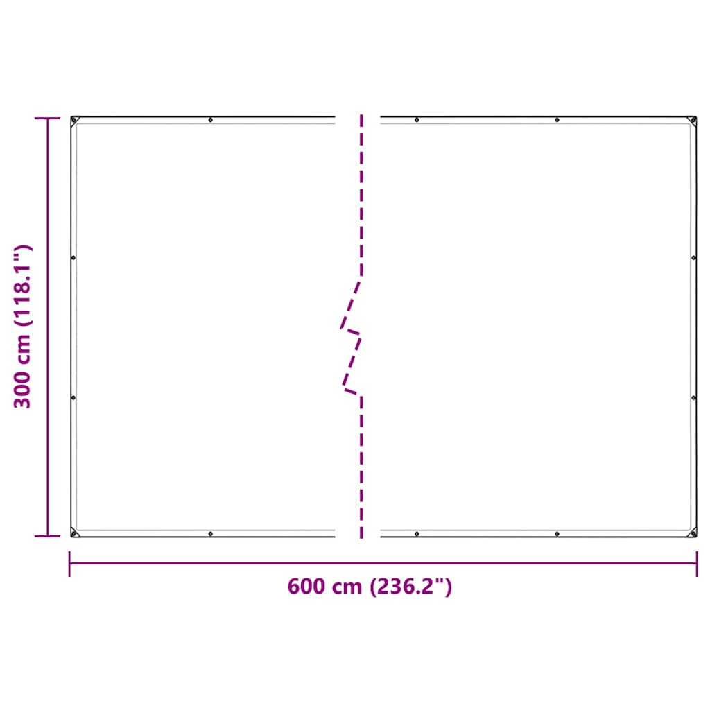 Copertura per Piante con Occhielli 3x6 m in PVC