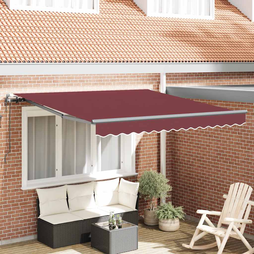 Tenda da Sole Retrattile Automatica Bordò 300x250 cm