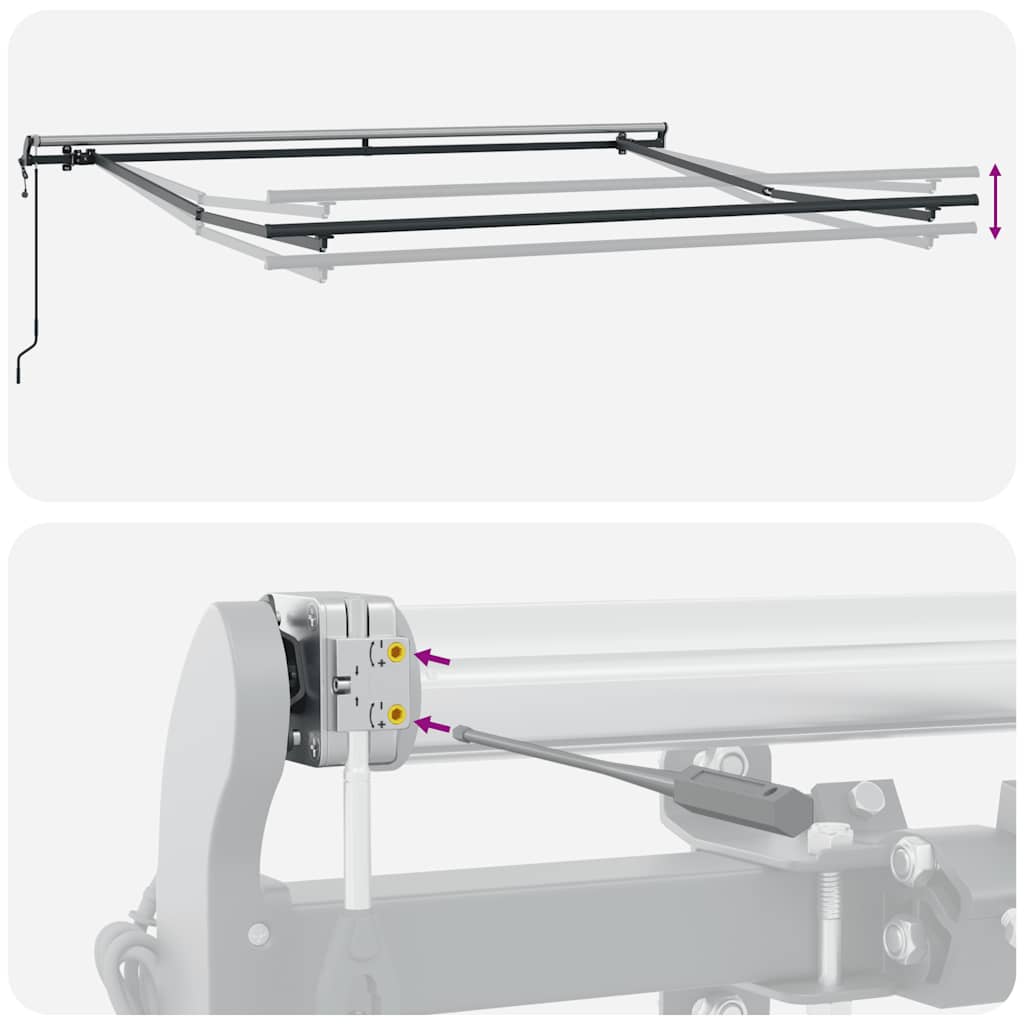 Tenda da Sole Retrattile Automatica Bordò 300x250 cm