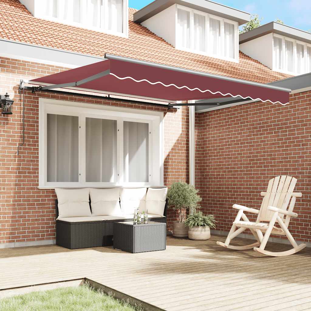 Tenda da Sole Retrattile Automatica Bordò 300x250 cm