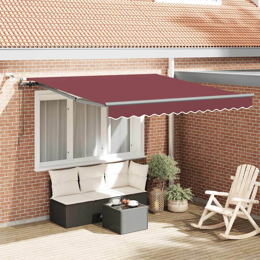 Tenda retrattile Borgogna 300 x 250 cm Poliestere