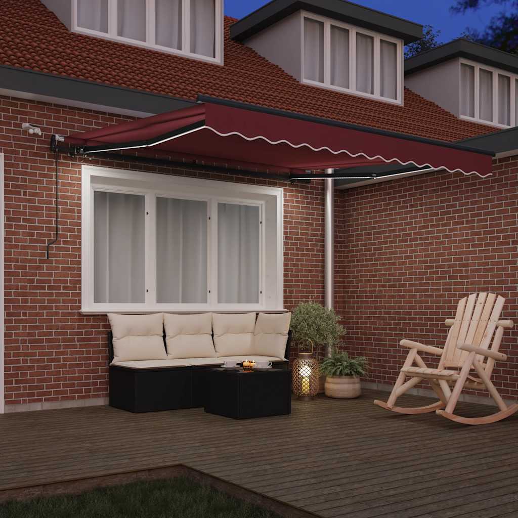 Tenda retrattile Borgogna 300 x 250 cm Poliestere