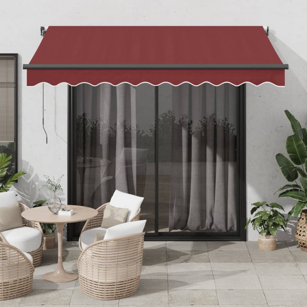 Tenda retrattile Borgogna 350 x 250 cm Poliestere