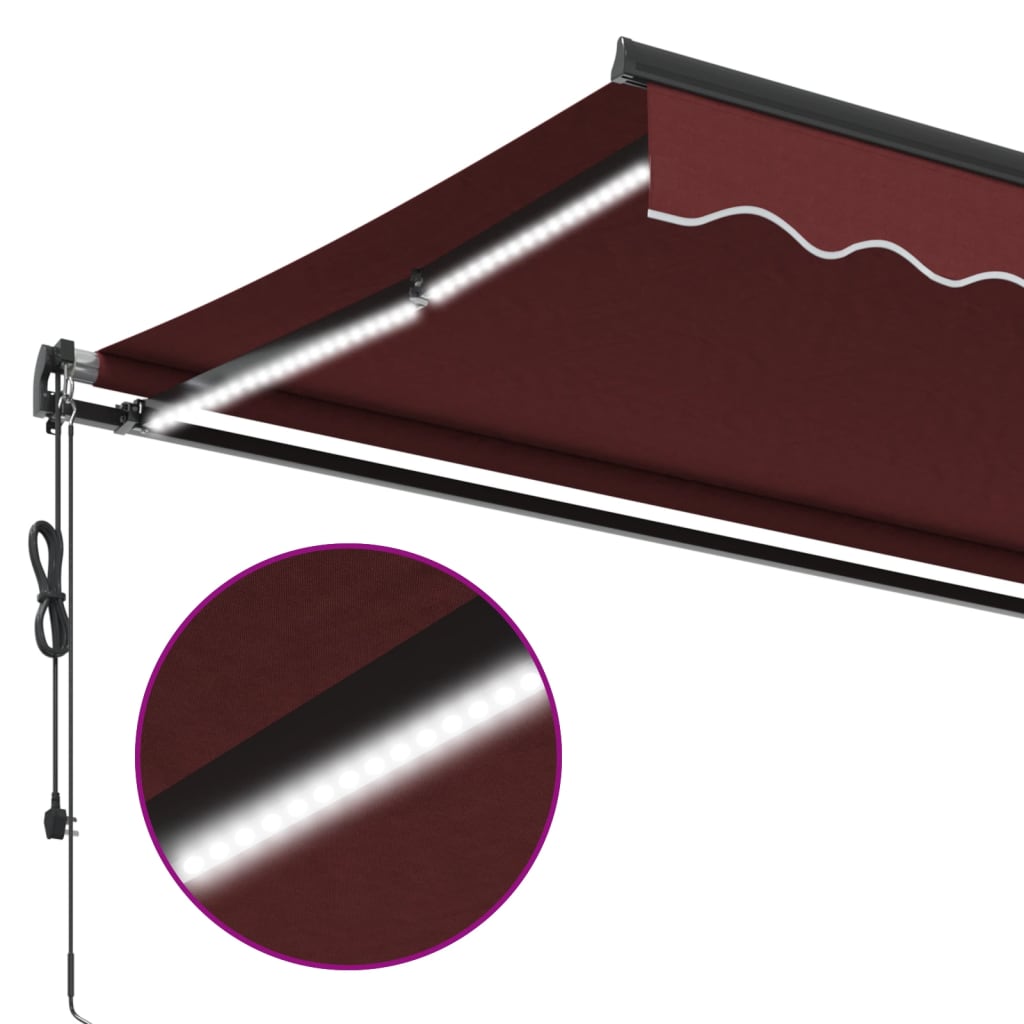 Tenda retrattile Borgogna 350 x 250 cm Poliestere