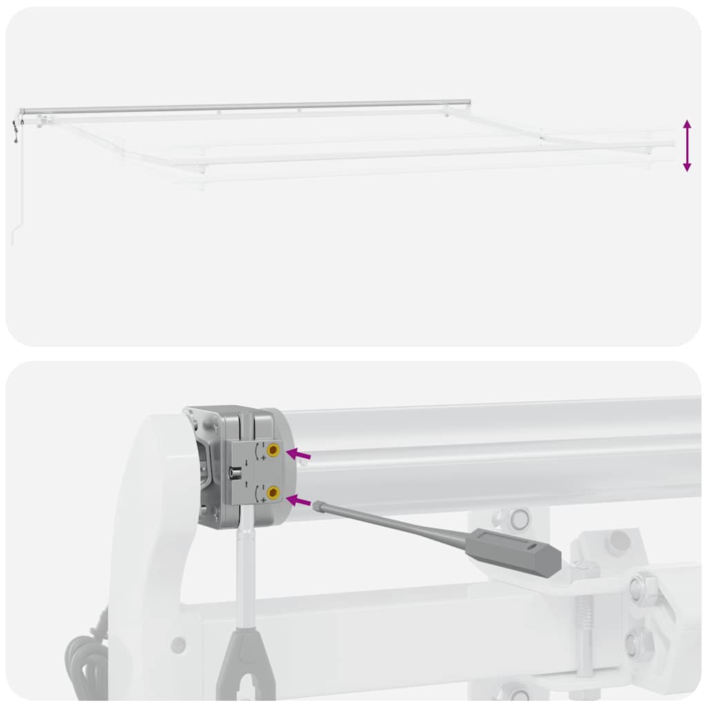 Tenda da Sole Retrattile Automatica Bordò 450x300 cm