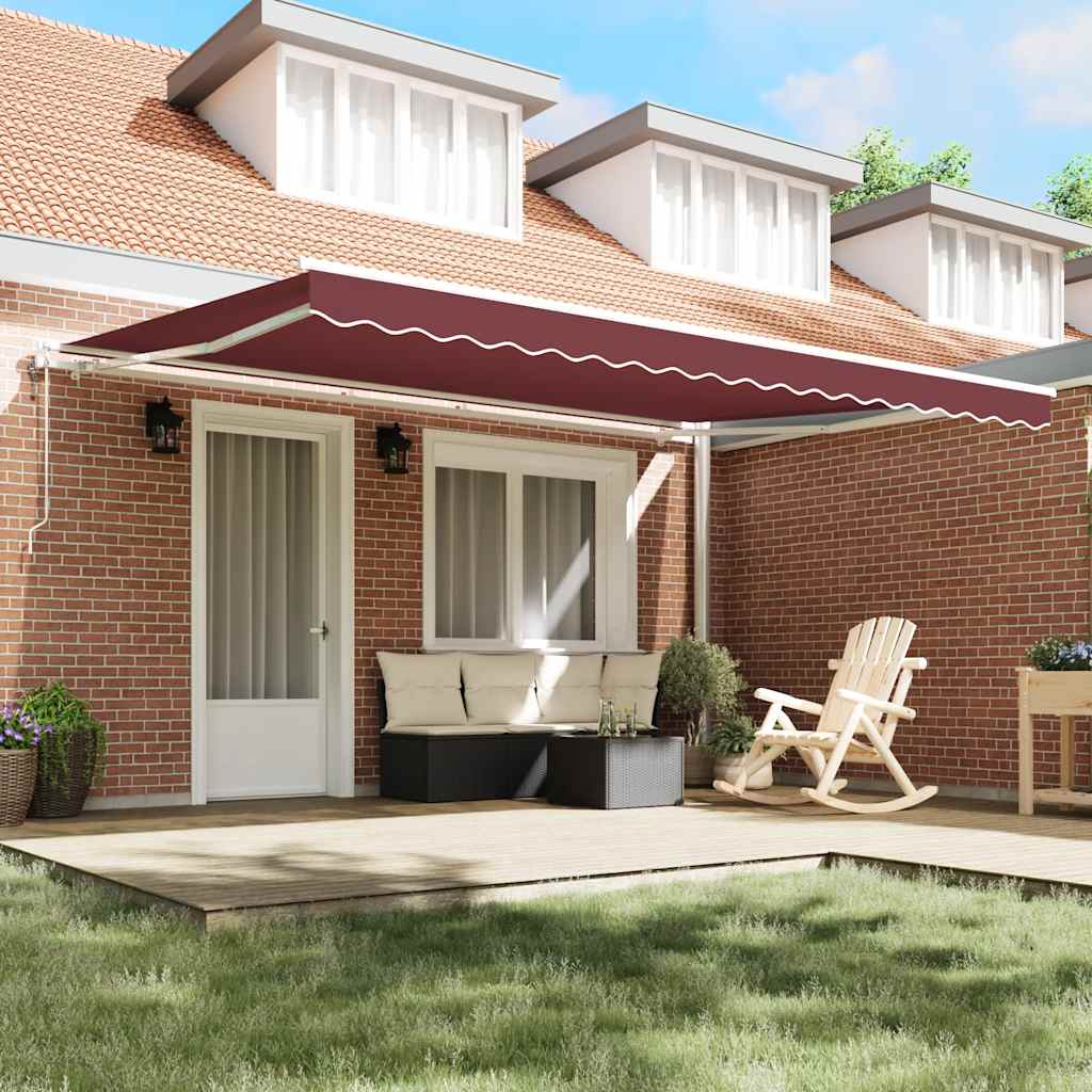 Tenda da Sole Retrattile Automatica Bordò 450x300 cm