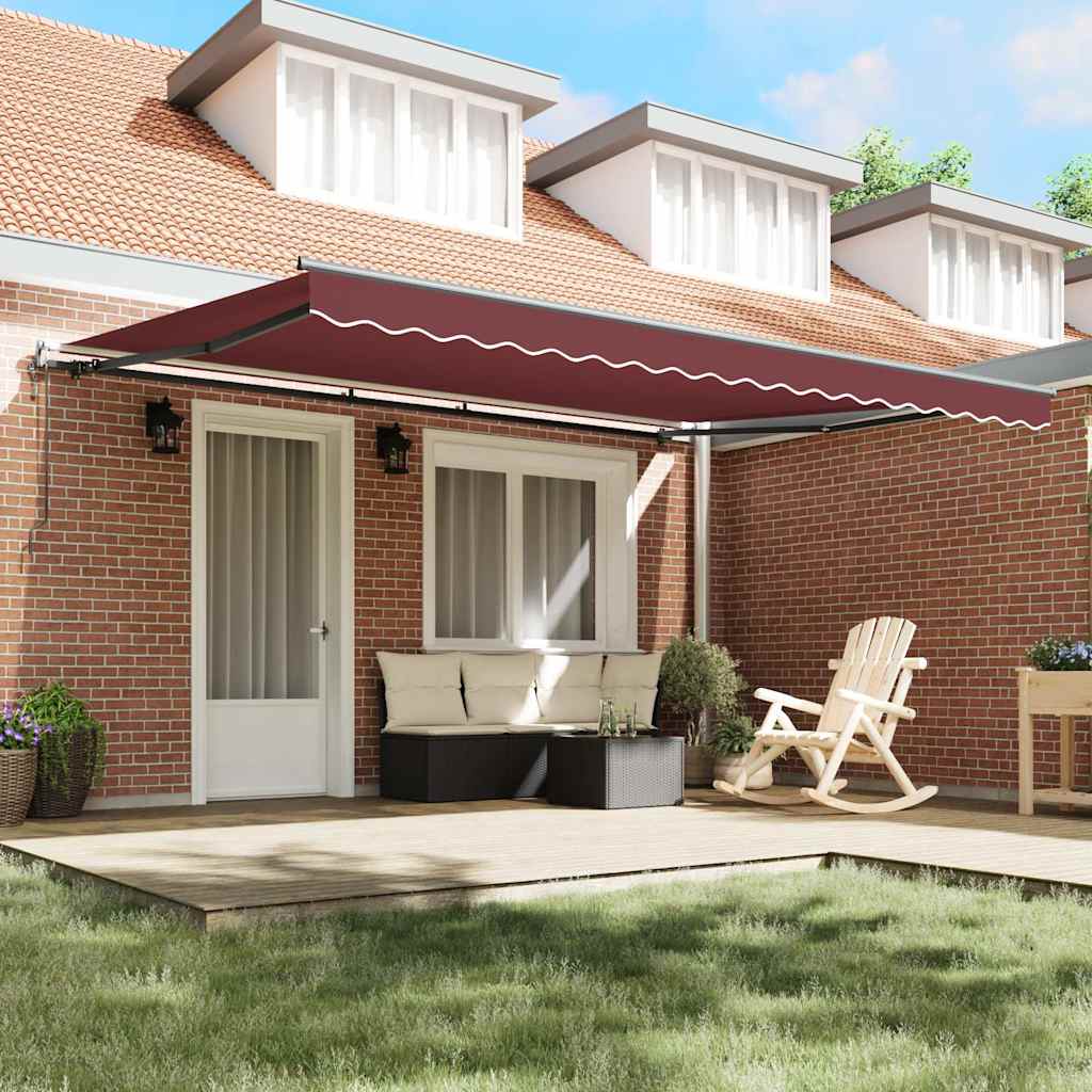 Tenda da Sole Retrattile Automatica Bordò 450x300 cm
