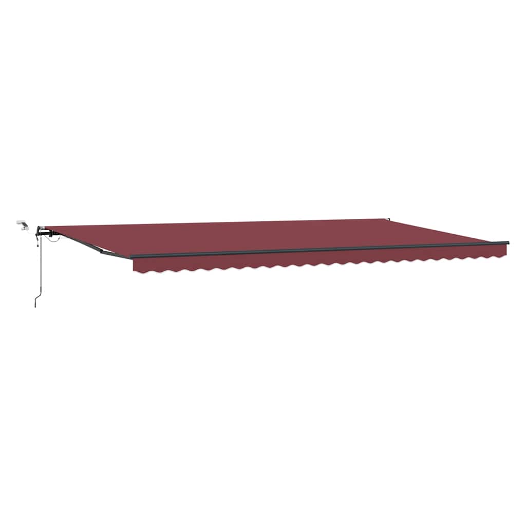 Tenda retrattile Borgogna 600 × 300 cm Poliestere