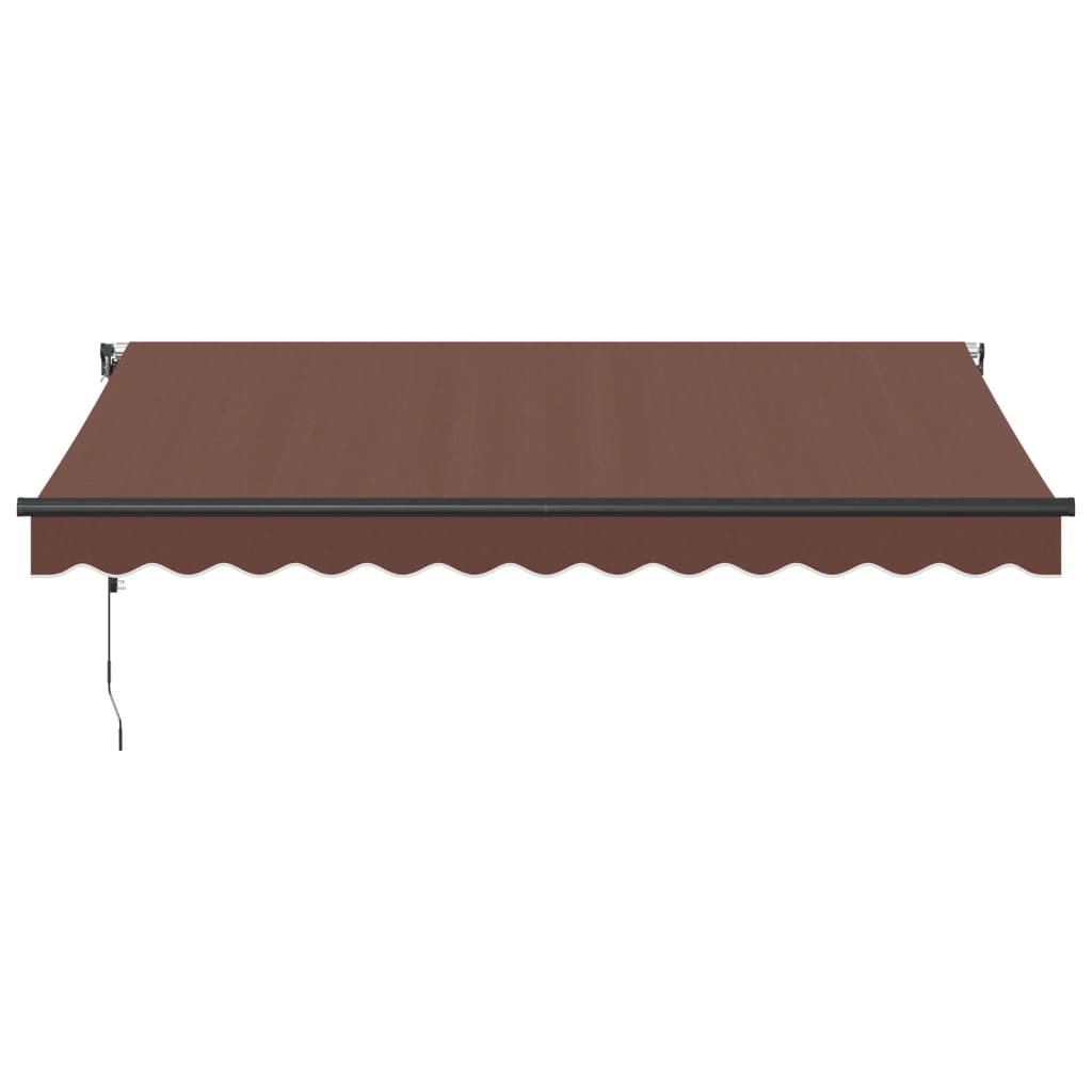 Tenda retrattile Marrone 350 x 250 cm Poliestere