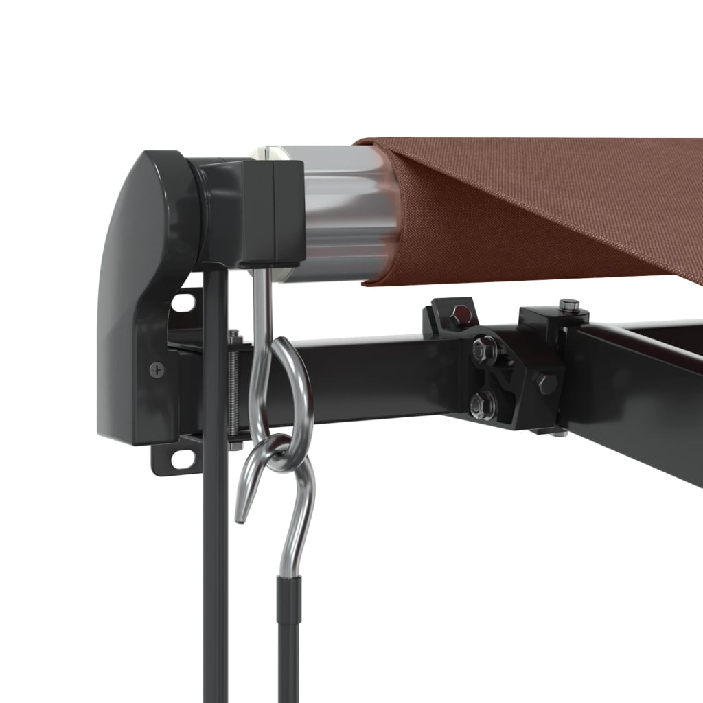 Tenda retrattile Marrone 350 x 250 cm Poliestere