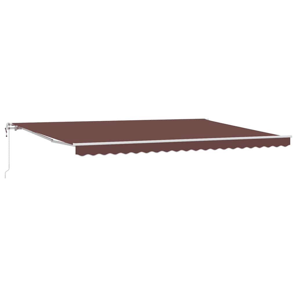 Tenda da Sole Retrattile Automatica Marrone 500x300 cm