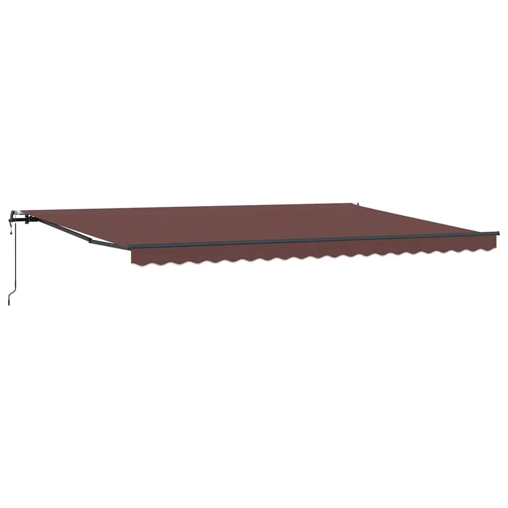 Tenda da Sole Retrattile Automatica Marrone 500x300 cm