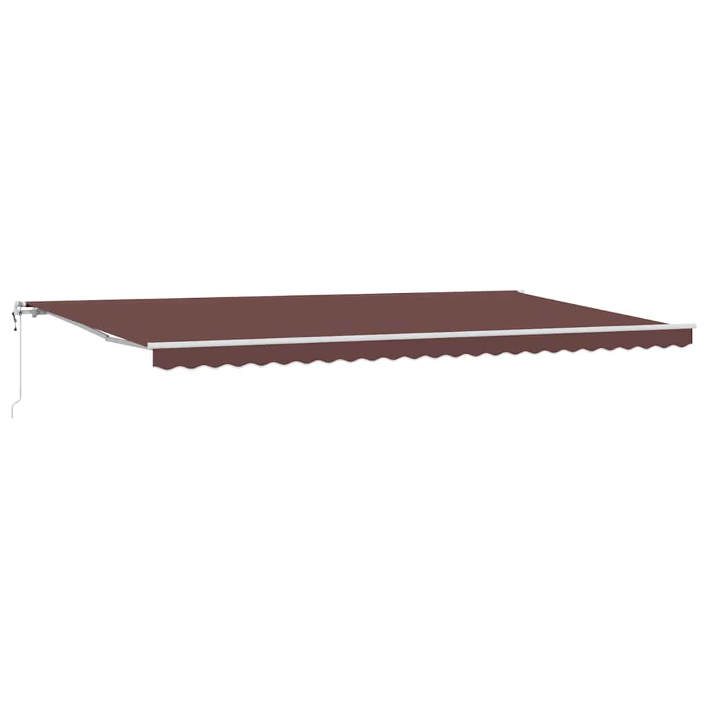 Tenda da Sole Retrattile Automatica Marrone 600x300 cm