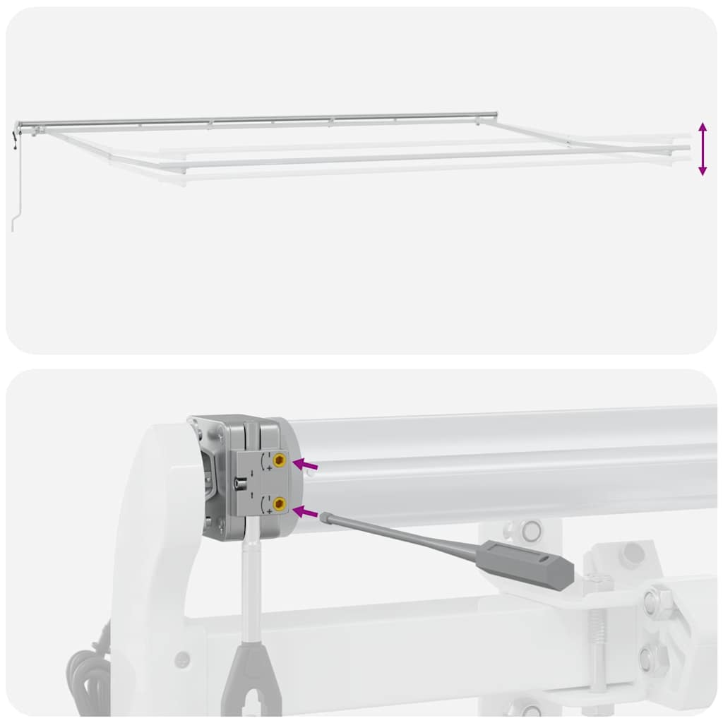 Tenda da Sole Retrattile Automatica Marrone 600x300 cm