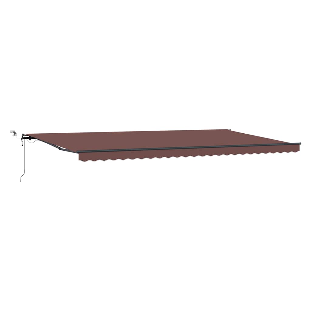 Tenda retrattile Marrone 600 × 300 cm Poliestere