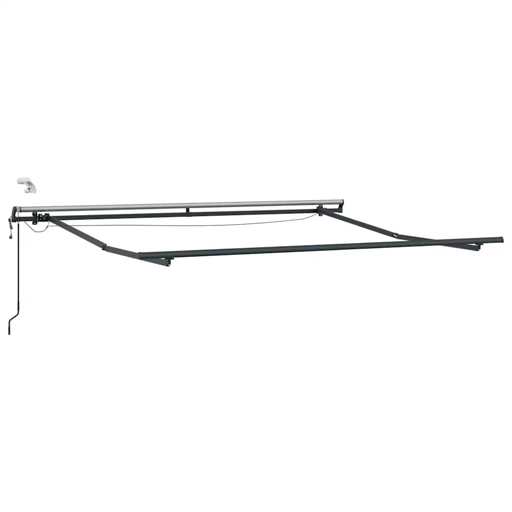 Tenda retrattile Antracite e Bianco 300 x 250 cm Poliestere
