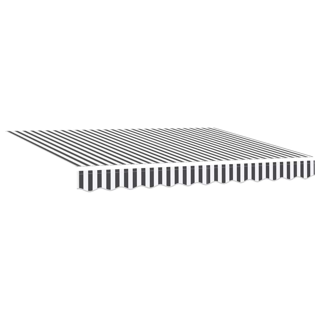 Tenda retrattile Antracite e Bianco 300 x 250 cm Poliestere