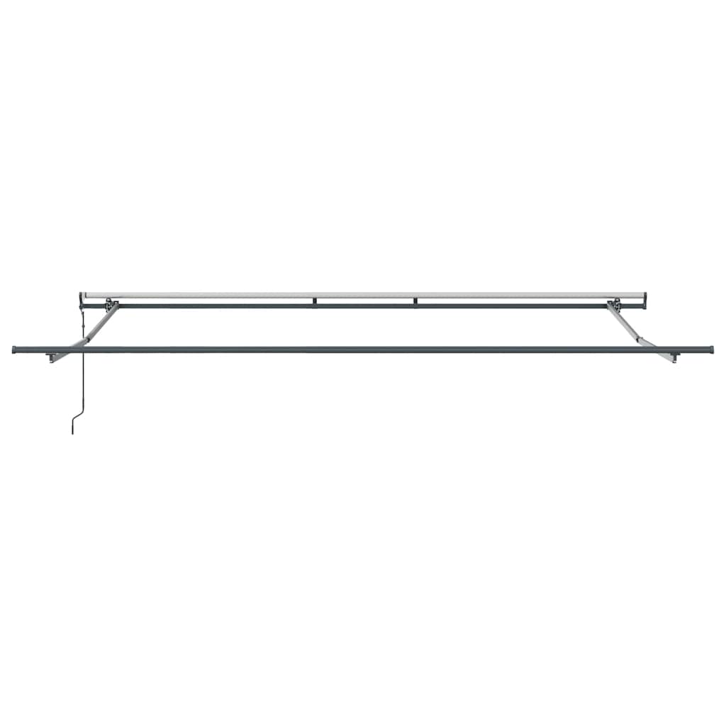 Tenda Sole Retrattile Automatica Antracite e Bianco 400x300 cm