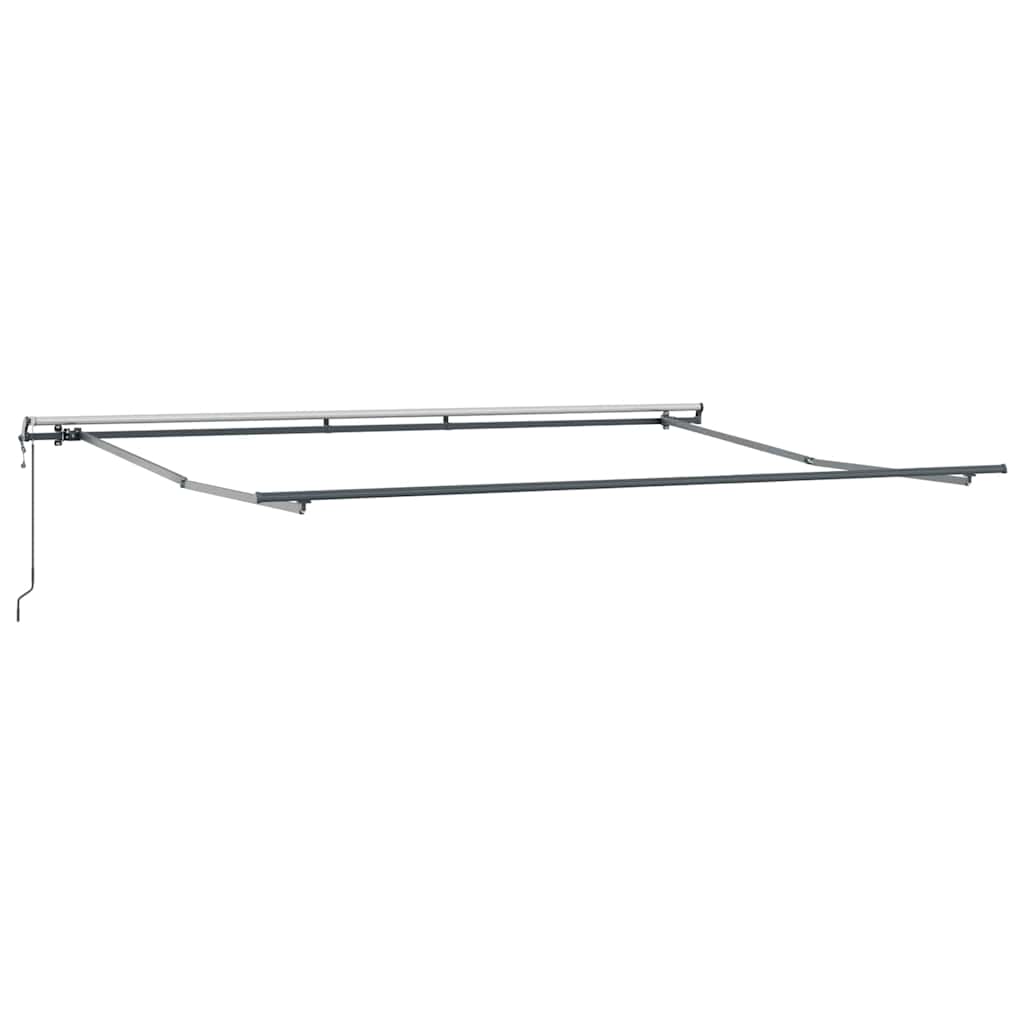 Tenda Sole Retrattile Automatica Antracite e Bianco 400x300 cm