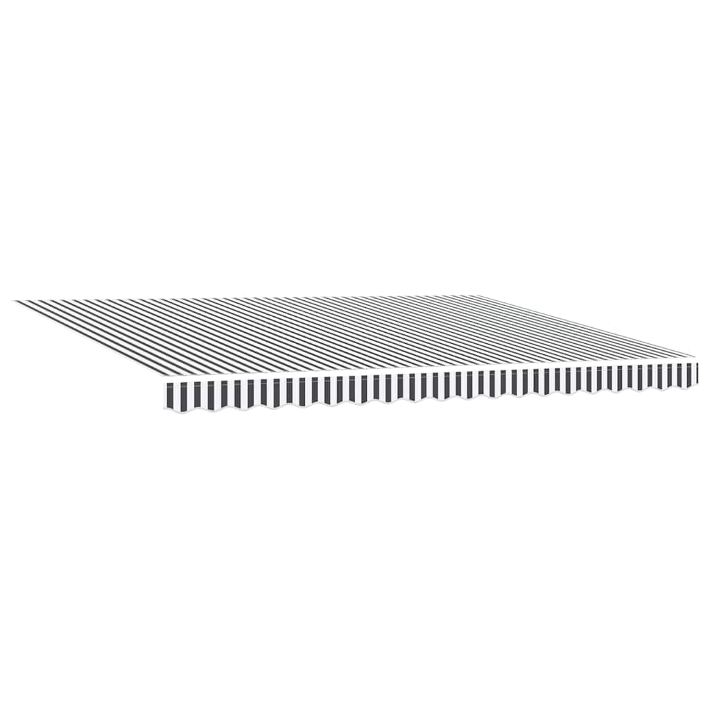 Tenda Retrattile Automatica Antracite e Bianco 450x300 cm