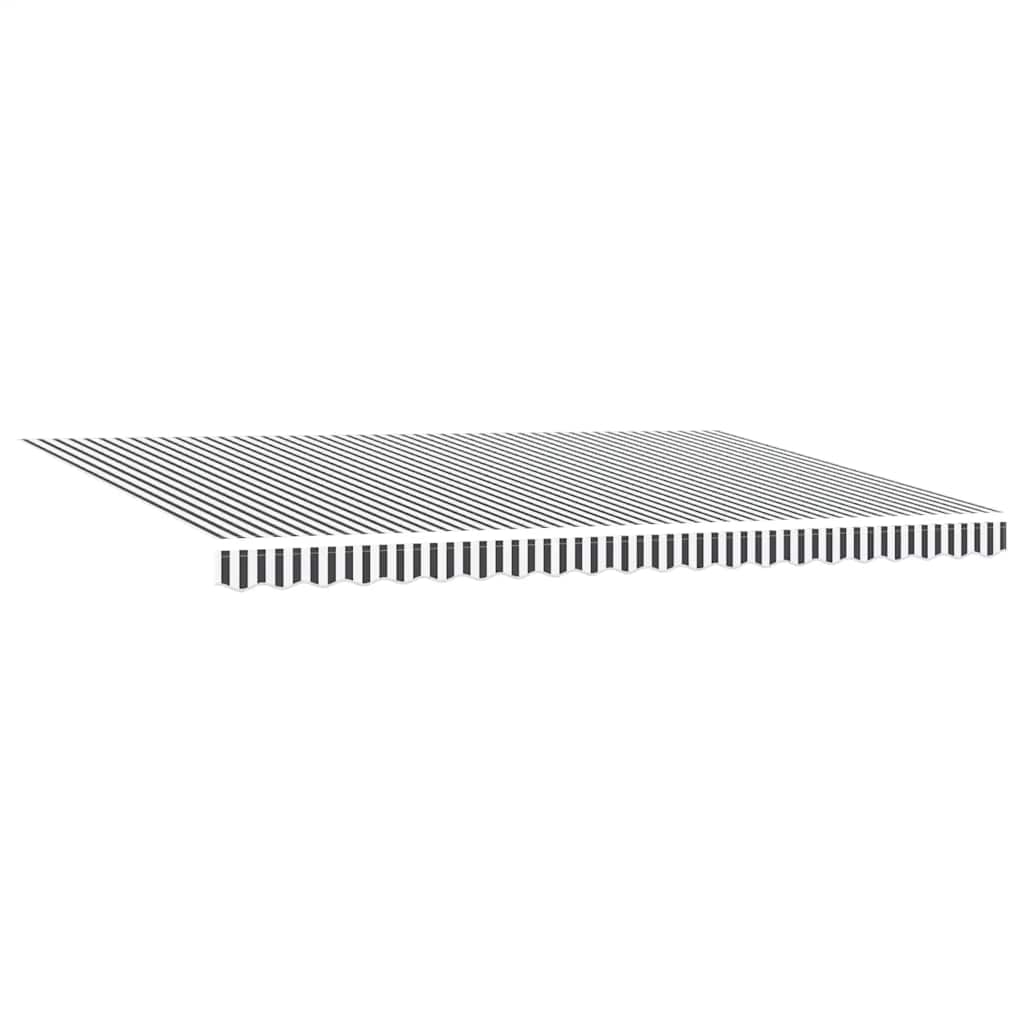 Tenda Sole Retrattile Automatica Antracite e Bianco 500x300 cm