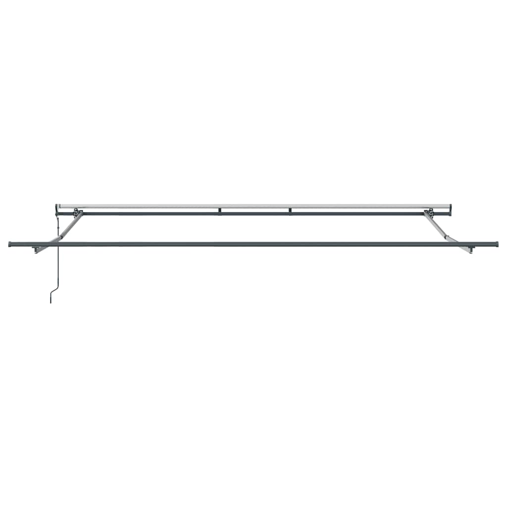 Tenda Sole Retrattile Automatica Antracite e Bianco 500x300 cm