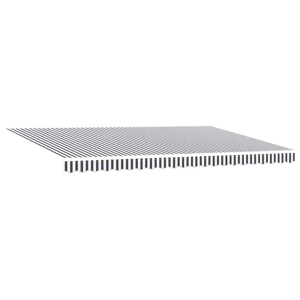 Tenda Sole Retrattile Automatica Antracite e Bianco 500x300 cm