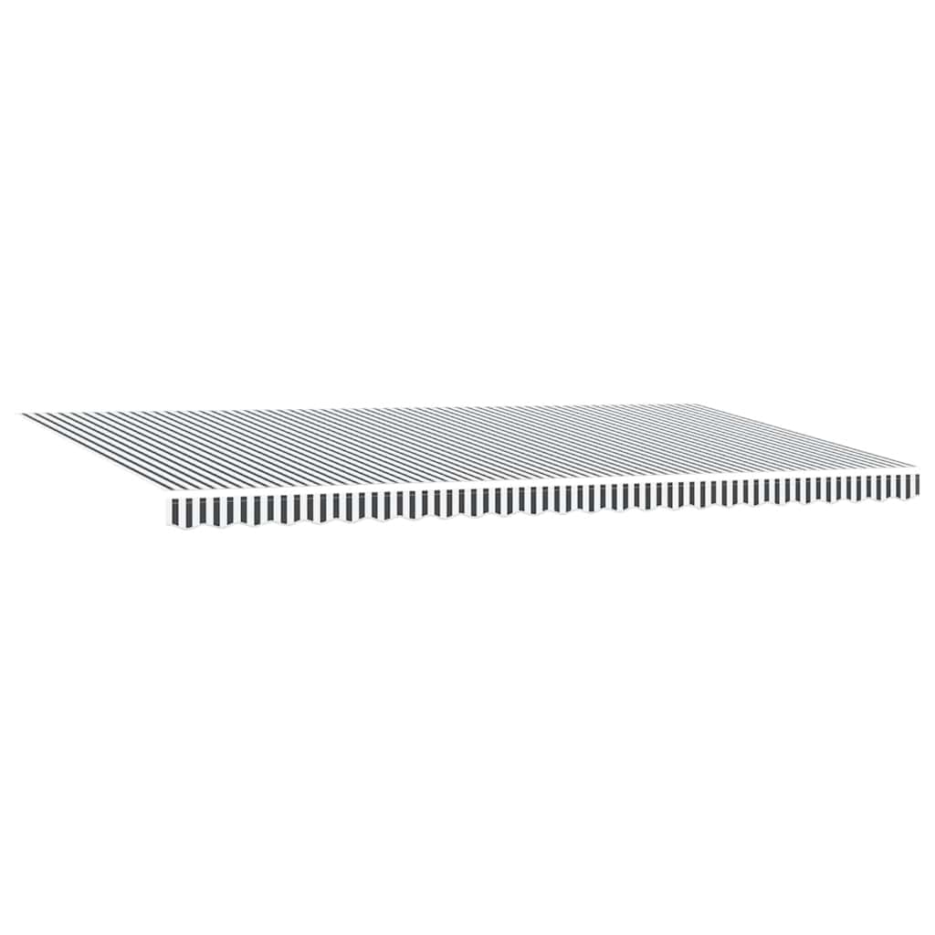 Tenda Sole Retrattile Automatica 600x300 cm Antracite e Bianco