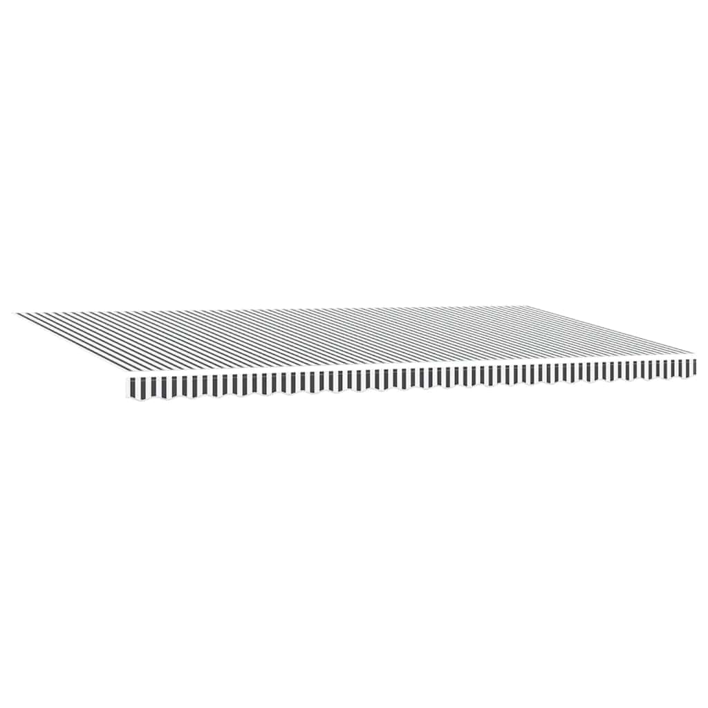Tenda Retrattile Automatica Antracite e Bianco 600x300 cm