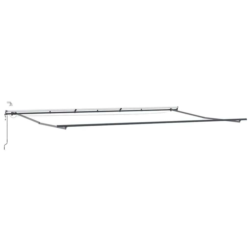 Tenda retrattile Antracite e Bianco 600 × 300 cm Poliestere