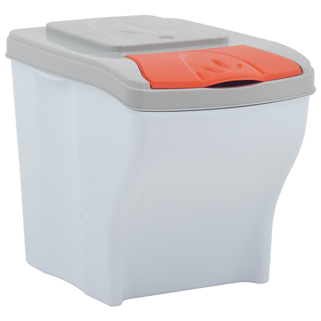 Pattumiere Impilabili 4 pz 80 L Bianco
