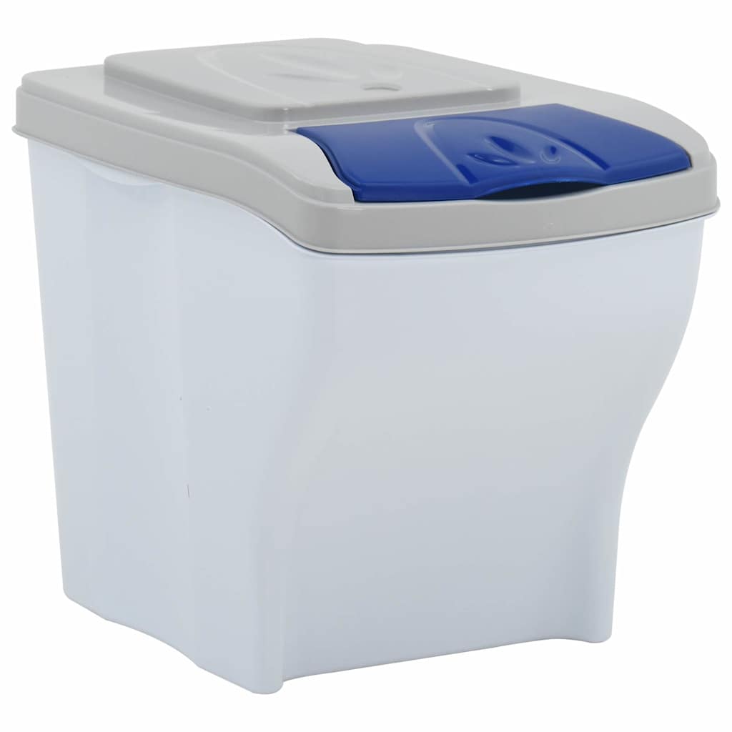 Pattumiere Impilabili 4 pz 80 L Bianco